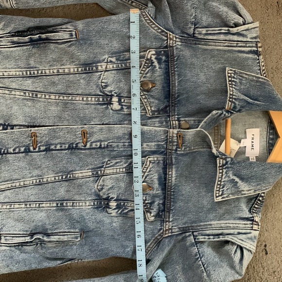 BNWT Frame puffy sleeve jean jacket - Picture 6 of 6